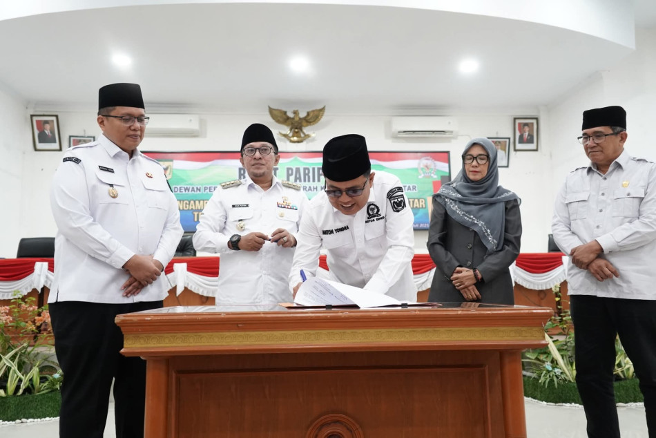 Delapan Fraksi Setuju Ranperda RPJMD 2025-2029 Menjadi Perda.
