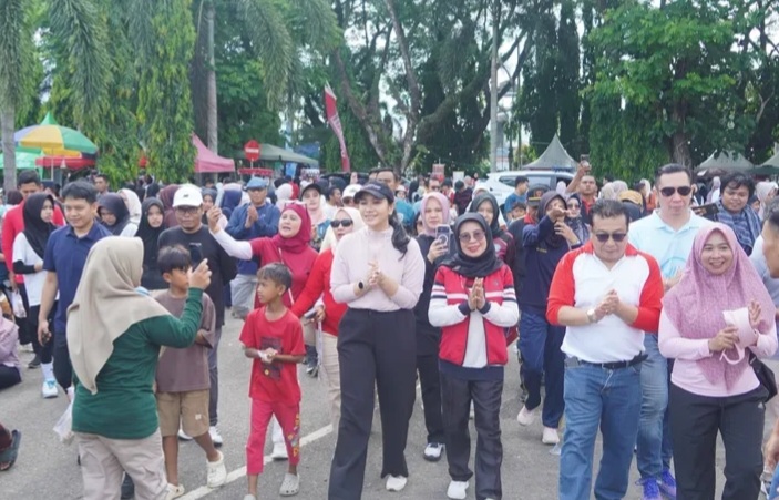 Dharmasraya Car Free Day Ramai Meriah, Pedagang UMKM Tersenyum Lebar